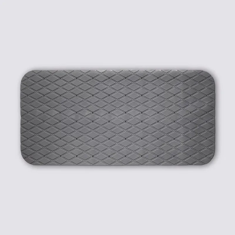 5Five Πατάκι Μπάνιου Αντιολισθητικό PVC Γκρι 70x35cm