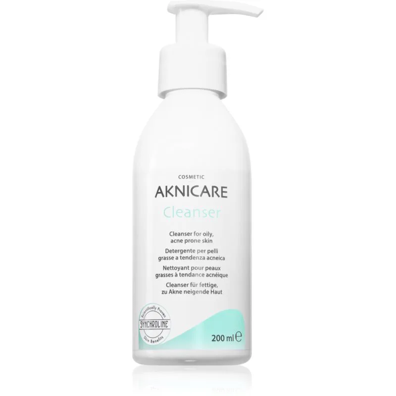 Synchroline Aknicare Cleanser καθαριστικό τζελ για μείωση του σμήγματος για προβληματική επιδερμίδα, ακμή 200 ml