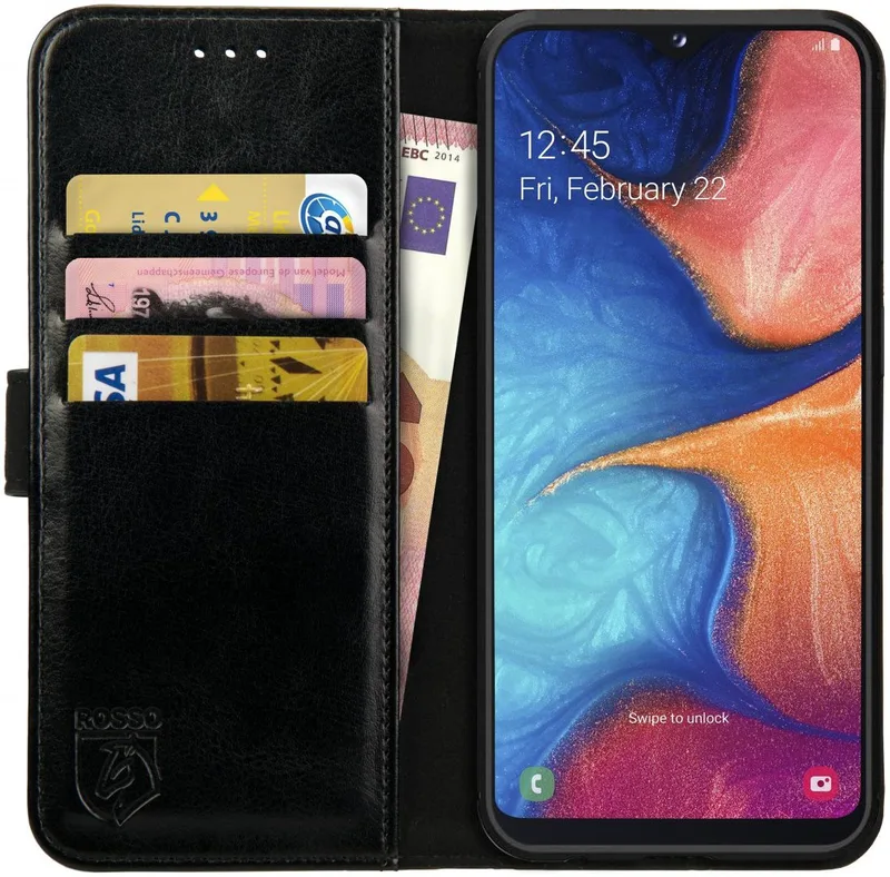 Κόκκινο Element PU Θήκη Πορτοφόλι Samsung Galaxy A20e - Black (8719246184703)