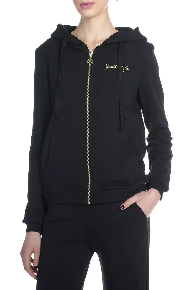 Ζακέτα Kendal + Kylie Classic Zipper Hoody KKW3711611-BLACK Γυναικείο