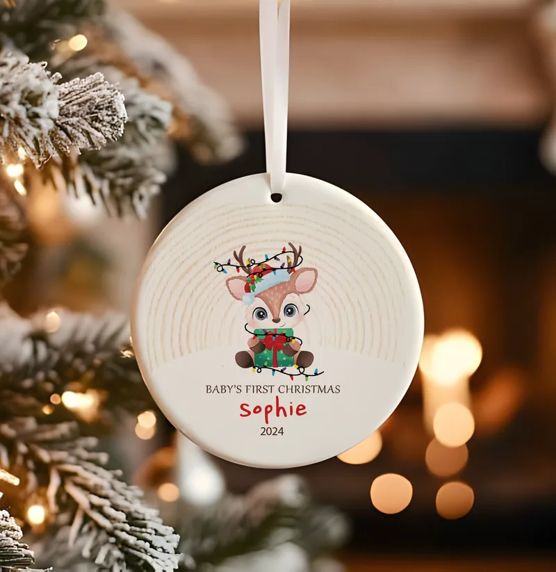 Κεραμικό στολίδι - Baby's first Christmas