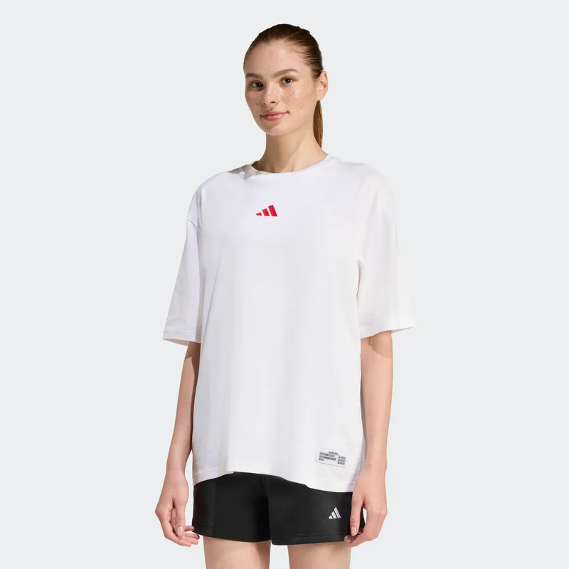 adidas Sportswear Mini Embroidery Oversized Graphic Γυναικείο T-Shirt (9000259451_85288)