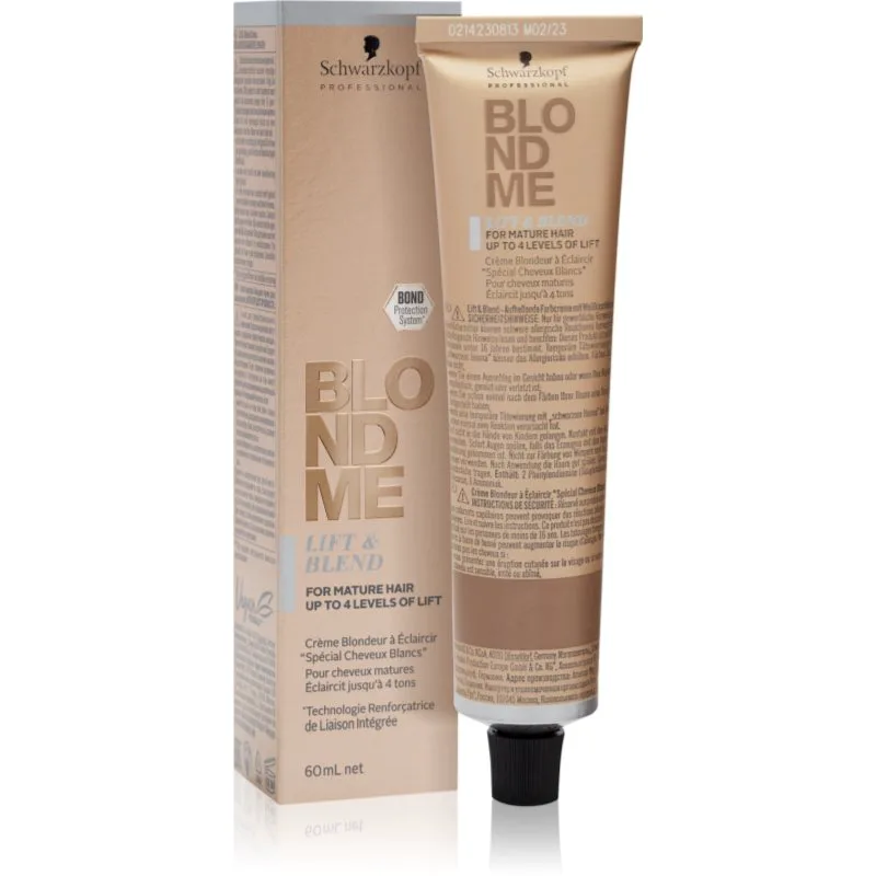 Schwarzkopf Professional Blondme Lift & Blend κρέμα φωτεινότητας για ξανθά μαλλιά απόχρωση Ice-Irisé 60 ml