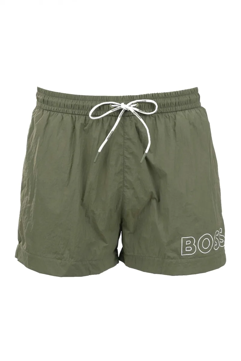 BOSS BEACHWEAR ΜΑΓΙΩ MOONEYE QUICK DRY ΧΑΚΙ