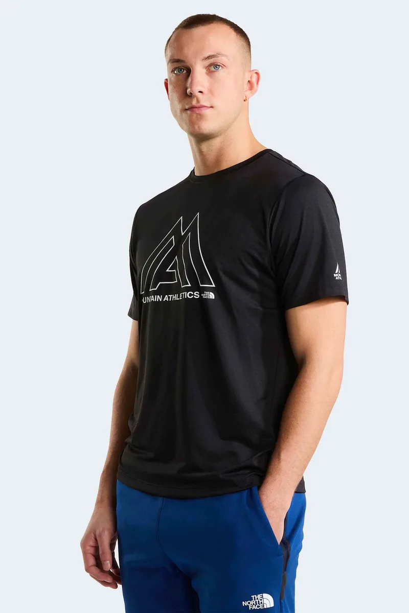 The North Face ανδρικό T-shirt "Mountain Athletics 24/7" - NF0A893ZJK31 Μαύρο