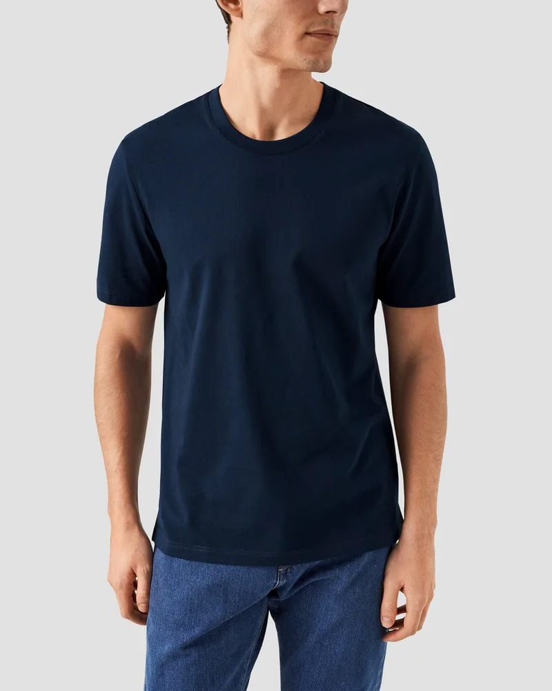 Eton Ανδρικό T-Shirt Regular Fit Με Στρογγυλή Λαιμόκοψη Βαμβακερό