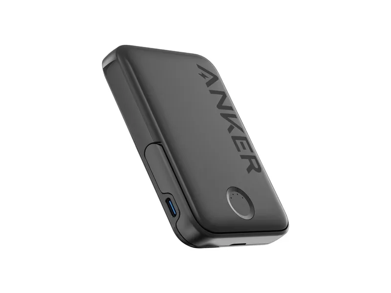 Anker PowerBank MagGo MagSafe with Foldable Stand 5000mAh Black (322)