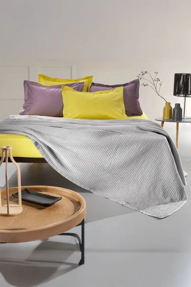 Καλυμμα Κρεβατιου Υπερδιπλο Eternity Silver Guy Laroche 240x230x0cm Μονόχρωμο
