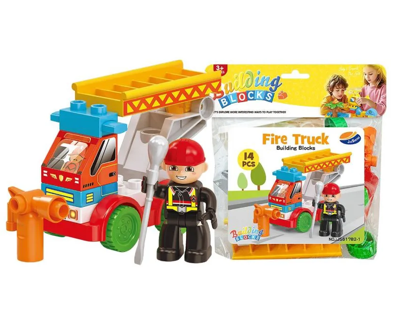 Τουβλάκια 14τμχ Πυροσβεστική 19x22εκ. Toy Markt 75-437 - Toy Markt - 75-437