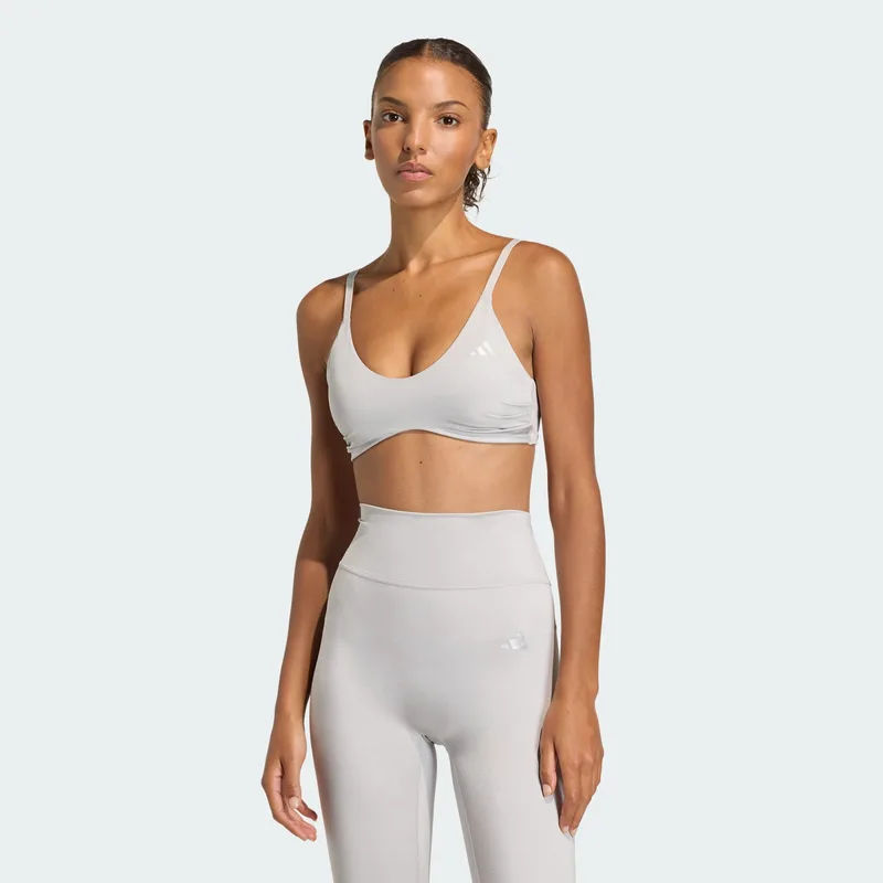 adidas W Optime Essentials Workout Shine Light Support Br (9000261842_28103)