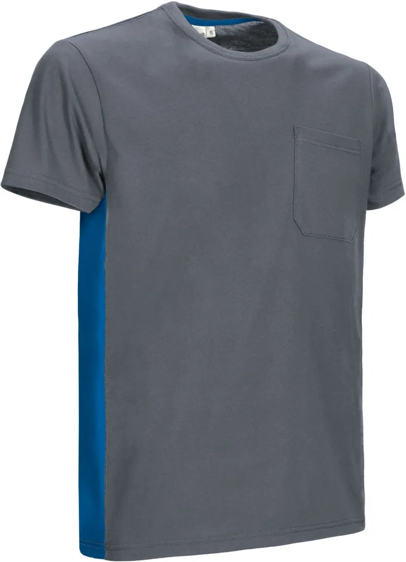 T-Shirt THUNDER Valento CAVATHUGY Cement Grey-Royal Blue
