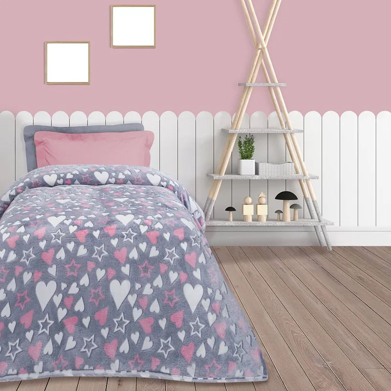 ΚΟΥΒΕΡΤΑ DAS HOME FLEECE 4772 ΓΚΡΙ ΡΟΖ 160X220CM
