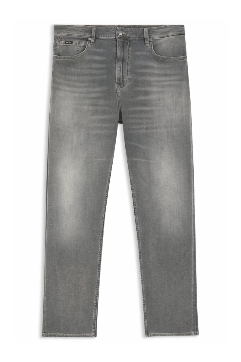 BOSS ΠΑΝΤΕΛΟΝΙ JEANS STRAIGHT FIT H-OGDEN ΓΚΡΙ