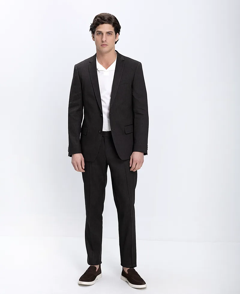 HD x Vardas Ανδρικό Κοστούμι Μαλλί Λινό Modern Fit