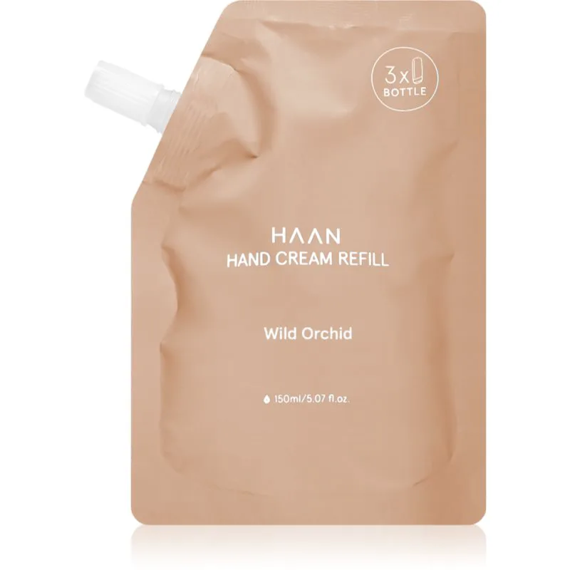 HAAN Hand Care Hand Cream άμεσα απορροφητική κρέμα για τα χέρια με προβιοτικά ανταλλακτική γέμιση Wild Orchid 150 ml