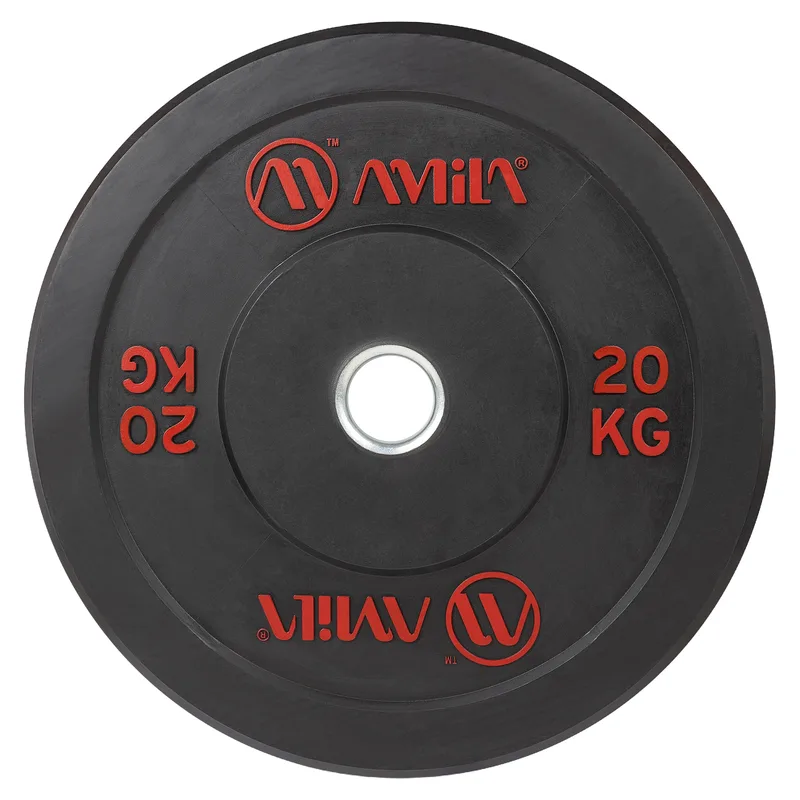 Δίσκος Amila Black R Bumper Slim 50mm 20kg