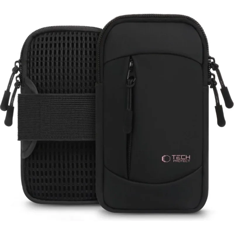Universal Θήκη Tech-Protect M6 Sport Armband Μπράτσου για Κινητά / Smartphones έως 6.9" - Black / Ροζ (5906302330805)