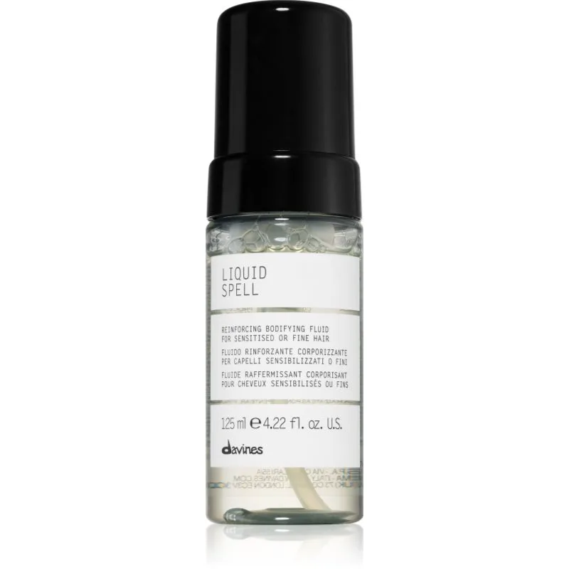 Davines Liquid Spell Reinforcing Bodifying Fluid θεραπεία χωρίς ξέβγαλμα για λεπτά μαλλιά 125 ml