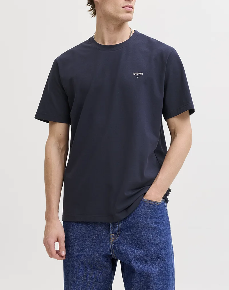 JACK&JONES JPRBLATYLER SS TEE 12292383-Night Sky DarkBlue