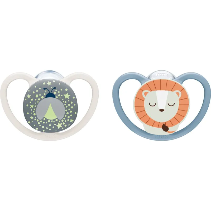 NUK Perfect Match Air Night 6-18 m πιπίλα Firefly/Lion 2 τμχ