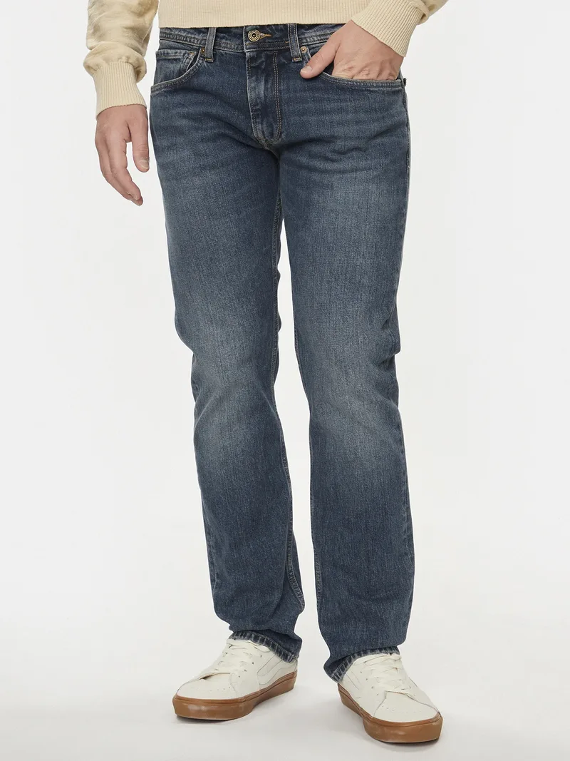 Pepe Jeans Straight Cash Παντελόνι Ανδρικό PM207393DU6-000 Μπλε