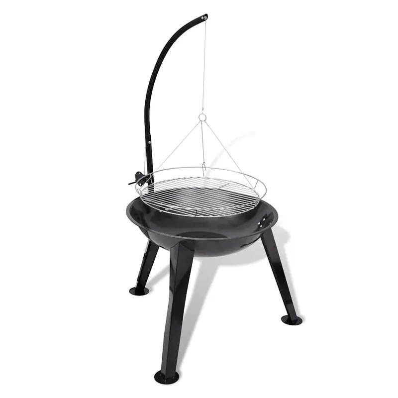 vidaXL Ψησταριά για Κάρβουνα BBQ Κυκλική Κρεμαστή