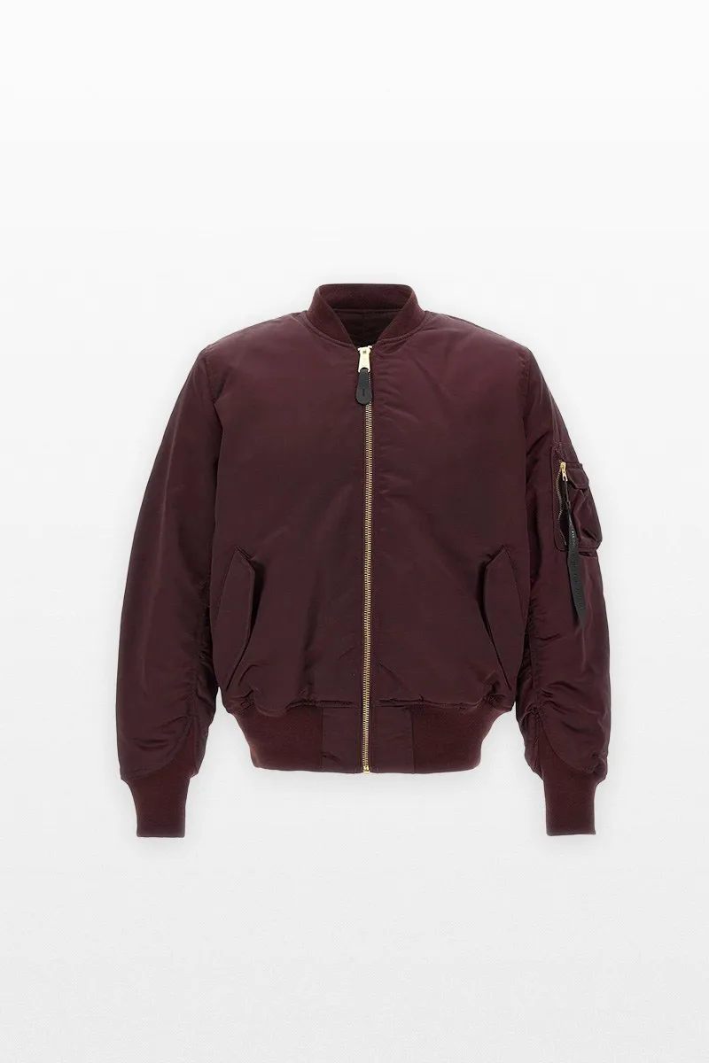 ALPHA INDUSTRIES Ανδρικό Κόκκινο MA-1 Base Flight Bomber Jacket