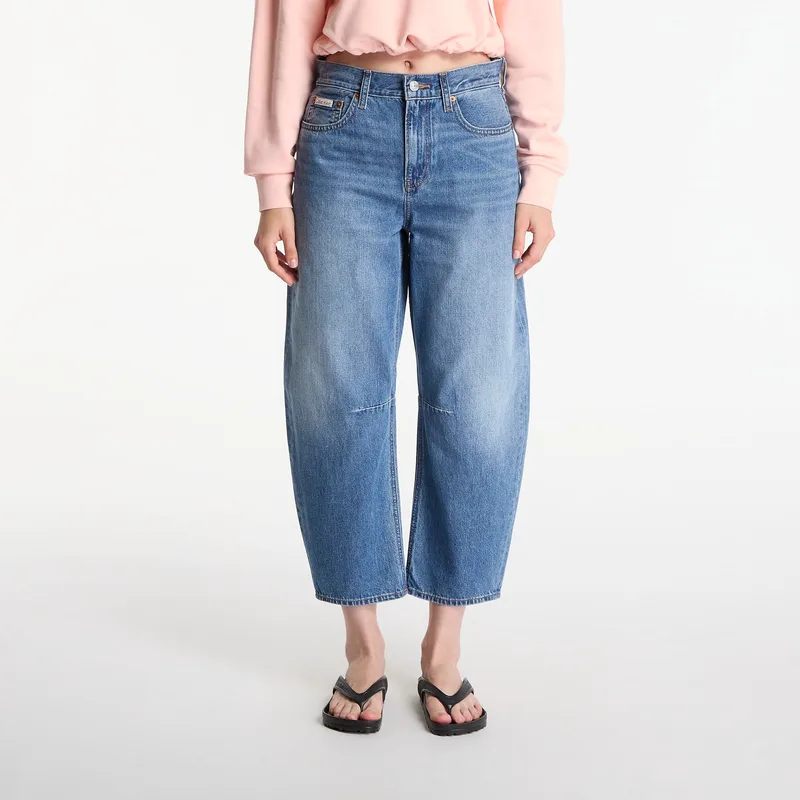 Τζιν Calvin Klein Jeans Cropped Barrel Jean Tinted Airway 29
