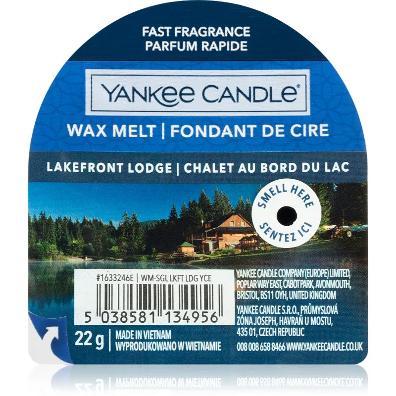 Yankee Candle Lakefront Lodge κερί για αρωματική λάμπα 22 γρ