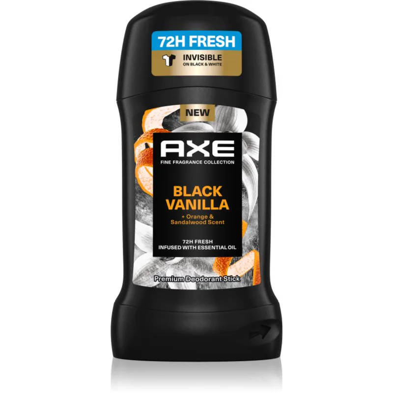 Axe Premium Black Vanilla στερεό αποσμητικό για άντρες 50 ml