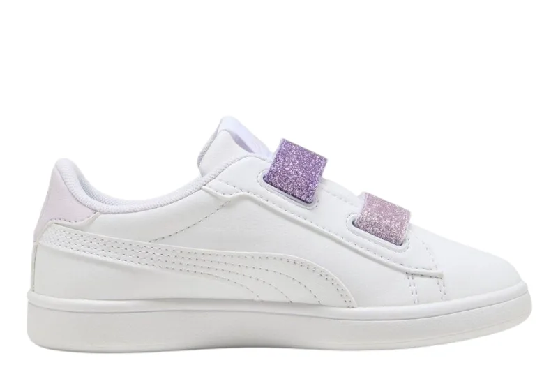 Sneaker Puma Smash 3.0 L Glitter Velcro 395609-06 Κορίτσι