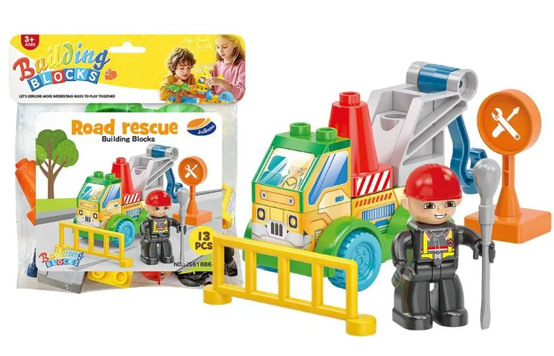 Τουβλάκια 13τμχ Οδική Βοήθεια 19x22εκ. Toy Markt 75-436 - Toy Markt - 75-436