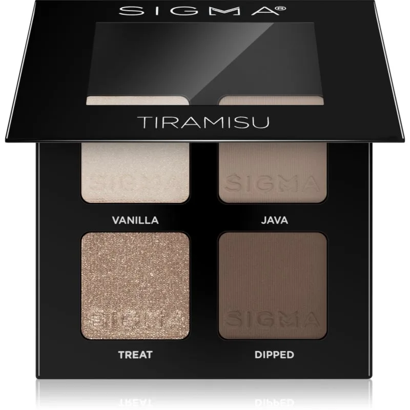Sigma Beauty Quad Παλέτα σκιών για τα μάτια απόχρωση Tiramisu 4 γρ