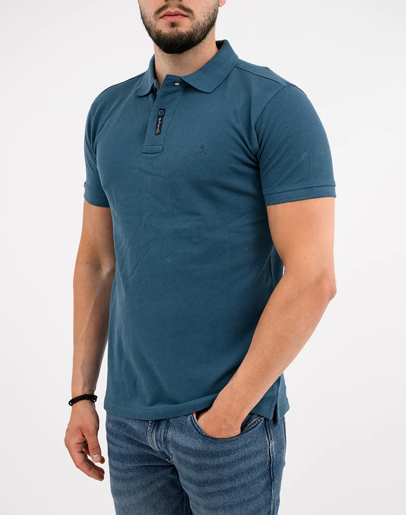 EXPLORER ΜΠΛΟΥΖΑ POLO BASIC 2621102000-Dark Teal GlassialBlueIce