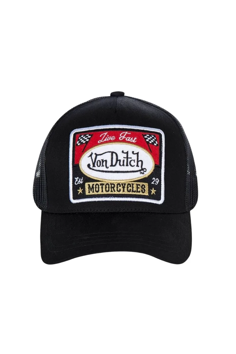 VON DUTCH Unisex Trucker Καπέλο - Μαύρο -VD/0/CAS1/BLACKY1B-BLACK