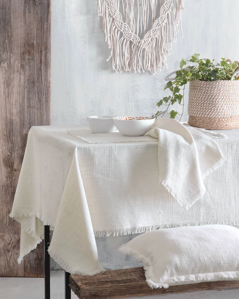 Τραπεζομάντηλο Rythmos Merit Off White 150x160