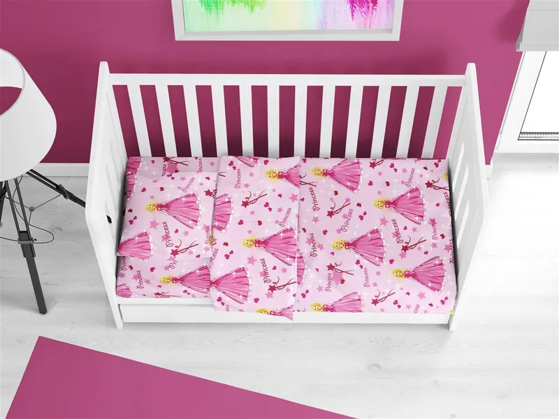 ΣΕΝΤΟΝΙΑ ΕΜΠΡΙΜΕ ΣΕΤ 3 τεμ bebe Princess 392 120X160 Ροζ 70/30 Cott/Pol
