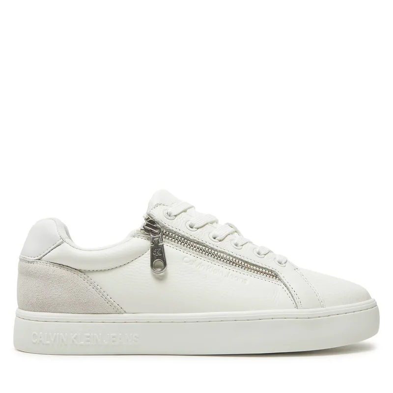 Αθλητικά Calvin Klein Jeans Classic Cupsole Zip Low In YM0YM01254 Λευκό