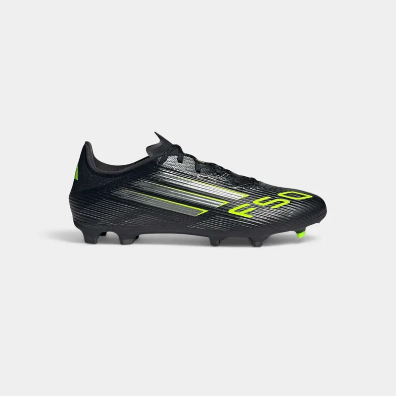 Ποδοσφαίρου adidas F50 League FG/MG Core Black Iron Metallic Lucid Lemon