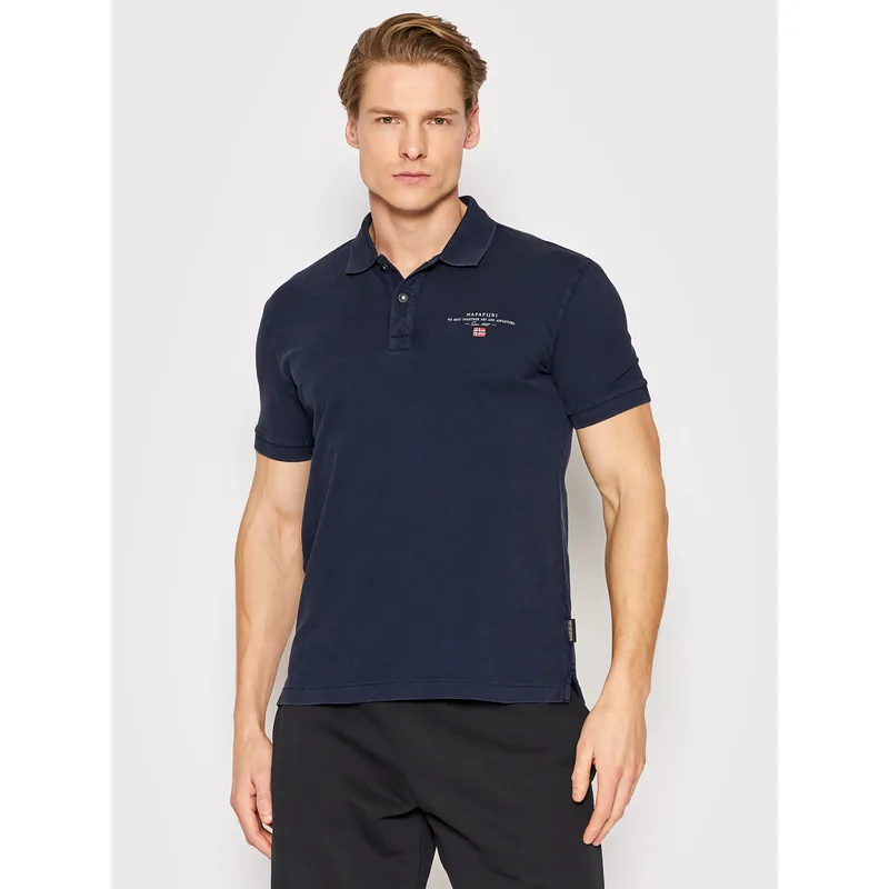 Napapijri Polo Elbas NP0A4GDL Σκούρο μπλε Regular Fit