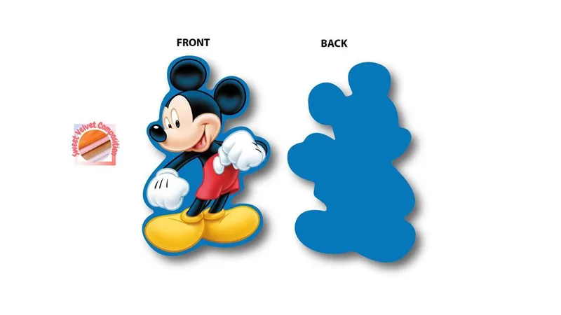 Διακοσμητικό Μαξιλάρι Velboa 15εκ. Mickey 440 Blue Disney Home (Χρώμα: Μπλε, Ύφασμα: Velboa) - DimCol - 54461702048