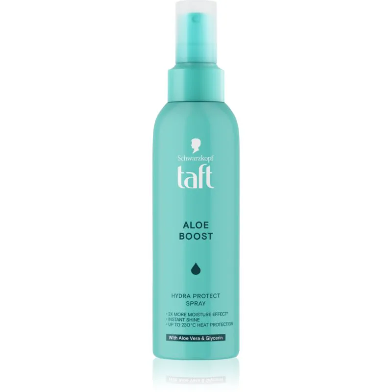 Schwarzkopf Taft Aloe Boost ενυδατικό σπρέι για τα μαλλιά για θερμική επεξεργασία μαλλιών 150 ml