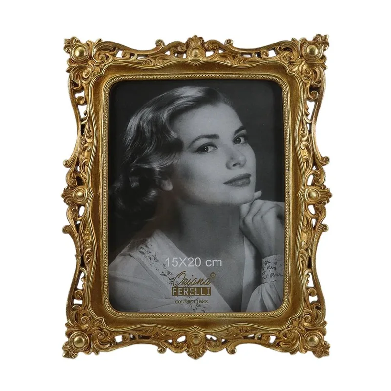 Κορνίζα Polyresin Χρυσή 15x20εκ. Oriana Ferelli® XL24065168 (Υλικό: Polyresin, Χρώμα: Χρυσό ) - Oriana Ferelli - XL24065168