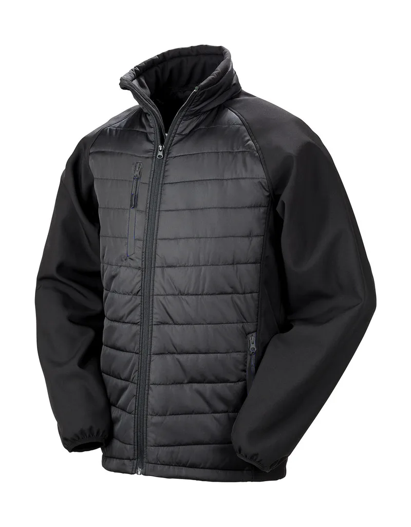 Ανδρικό Τζάκετ Padded Softshell R237X Result Black Compass Black/Black