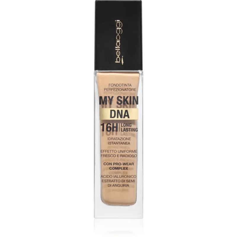 bellaoggi My Skin DNA ενυδατικό μεικ απ για τέλεια επιδερμίδα απόχρωση Soft Vanilla 34 ml