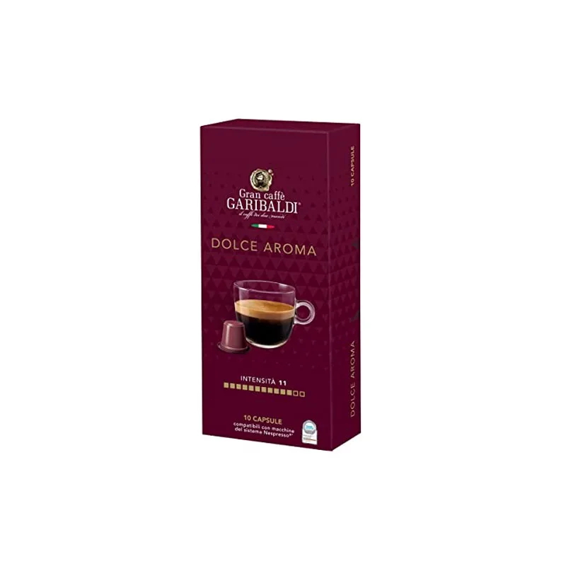 Garibaldi Dolce Aroma συμβατές κάψουλες Nespresso - 10 τεμ.