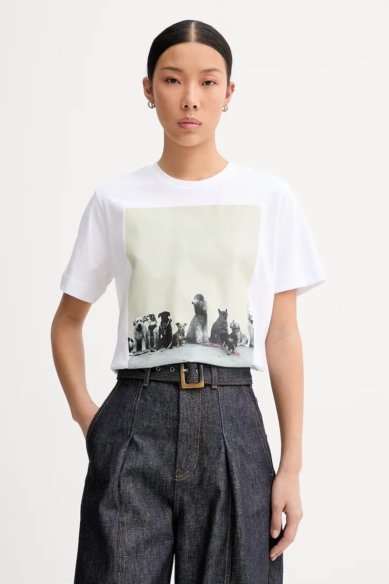 MUNTHE t-shirt γυναικείο βαμβακερό NYLA