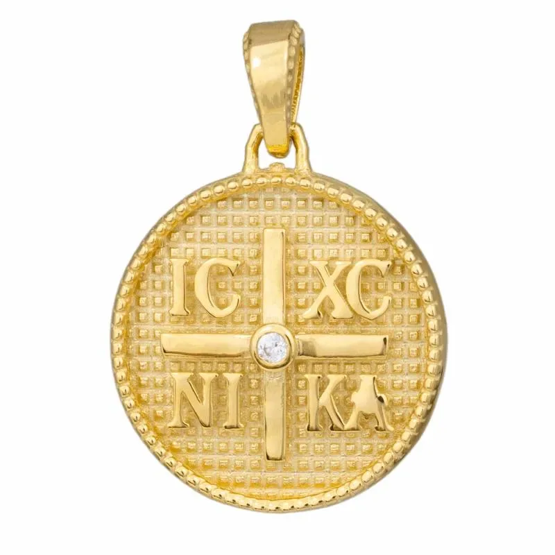 Κωνσταντινάτο χρυσό Κ14 διπλής όψης 050785 050785 Χρυσός 14 Καράτια