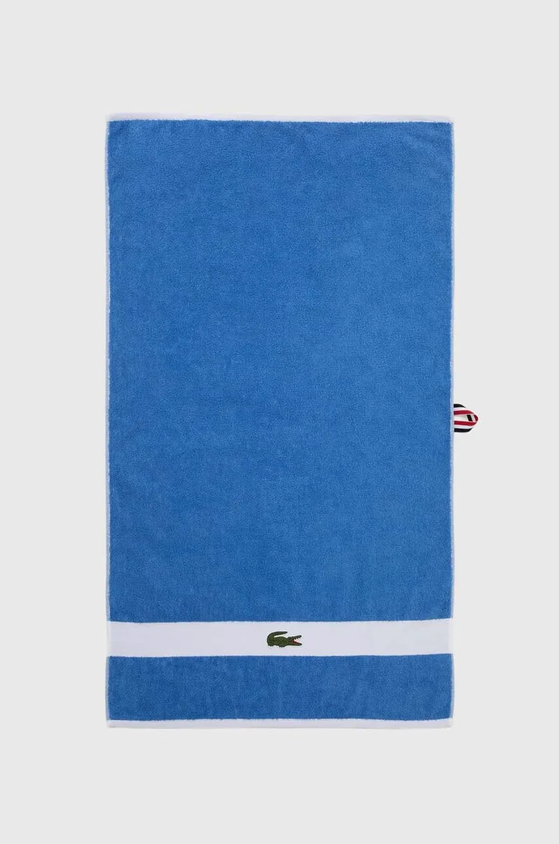 Μικρή βαμβακερή πετσέτα Lacoste L Casual Aérien 55 x 100 cm