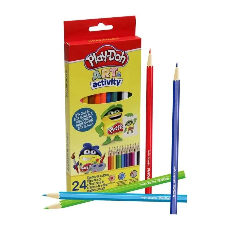 Ξυλομπογιές Play-Doh Art and activity 24 τμχ
